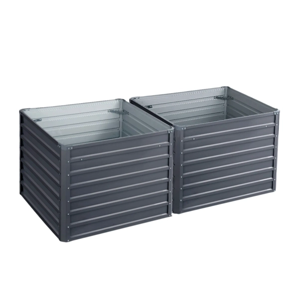 Greenfingers Square Garden Bed 100cm 2pc