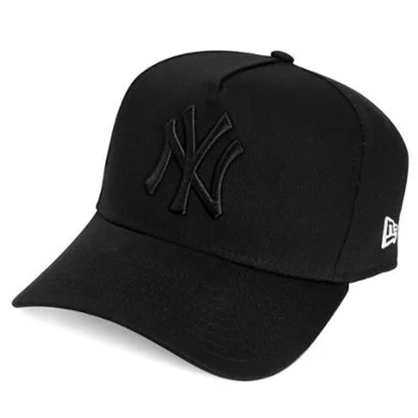 Boné New Era 9Forty New York Aba Curva Preto - Preto | Netshoes