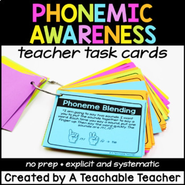 Phonemic Awareness Activities Small Group Lessons Games for Reading Intervention