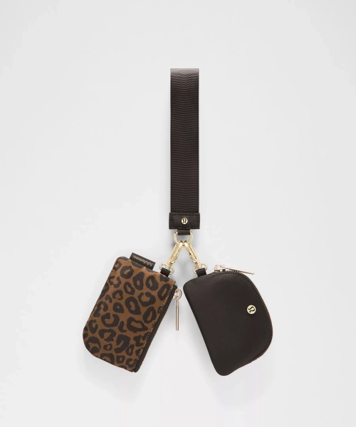 Dual Pouch Wristlet - PINK ONE