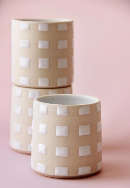 Ceramic Grid Mug