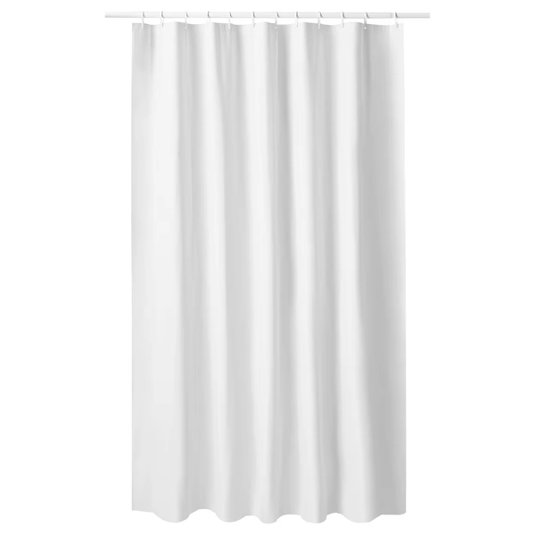 LUDDHAGTORN Shower curtain - white 71x71 "