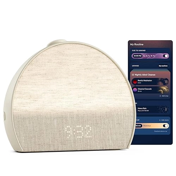 Hatch Restore 3 Sunrise Alarm Clock, Sound Machine, Smart Light (Putty) - White Noise, Screen-Free Sleep Routine - New Putty - Restore 3