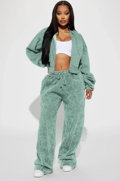 Norah Washed Lounge Pant - Sage