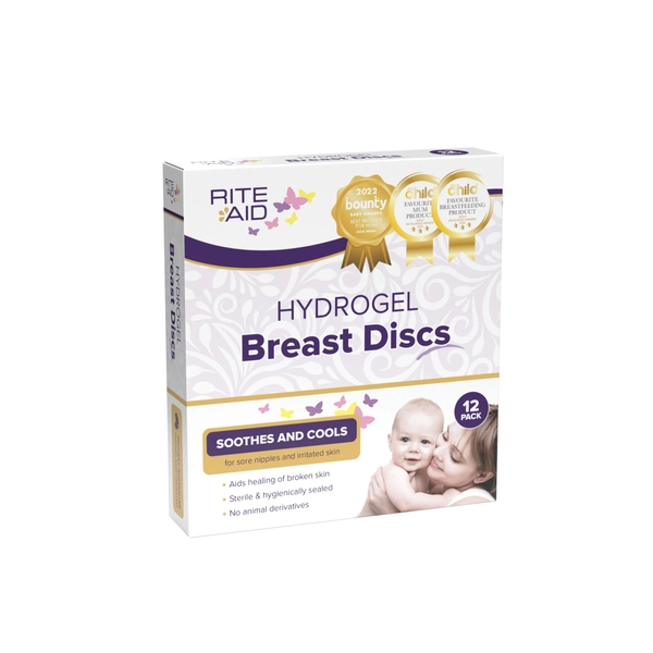 Rite Aid Hydrogel Breast Discs Breast Pads 12-Pieces