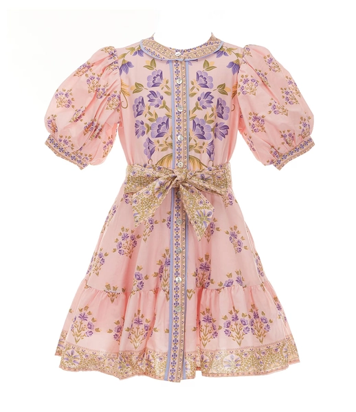 A Loves A Little Girls 2T-6X Bubble Sleeve Floral Dress | Dillard's