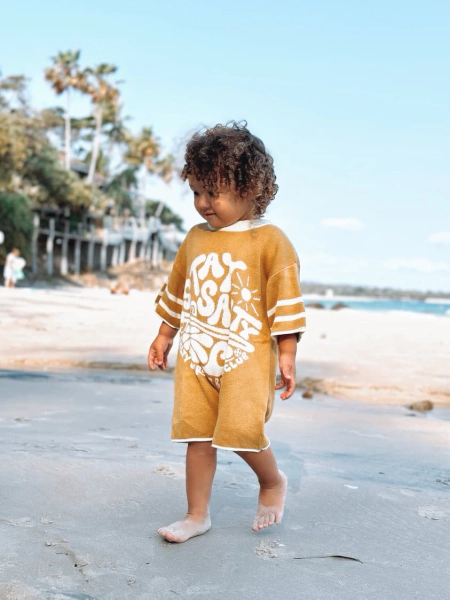 Stay Salty retro baggy knit jumpsuit