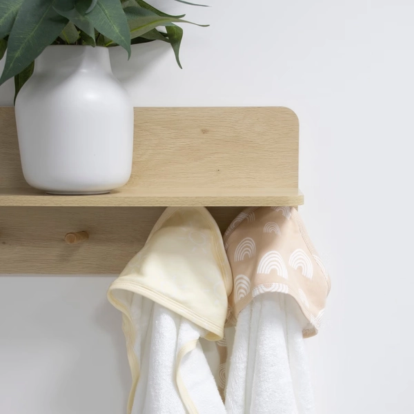 Bubba Blue 2 Pack Hooded Towel Nordic Vanilla/Latte