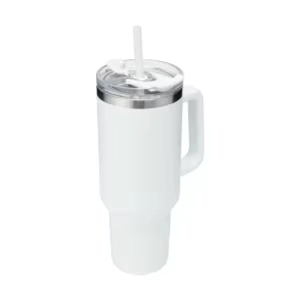 1.18L White Jumbo Tumbler with Handle