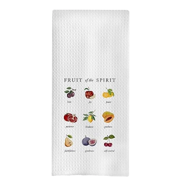 uinwk Scripture Kitchen Towels,Christian Hand Towels Tea Towels for Kitchen,Fruit of The Spirit Towel,Bible Verse Hand Towels for Kitchen,Gifts for Christian Girls Women,16x24 Inch - Ybsgxlxl-towel-08