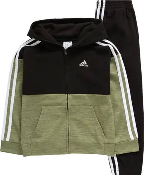 adidas Kids' Fleece Zip Hoodie & Joggers Track Set | Nordstrom