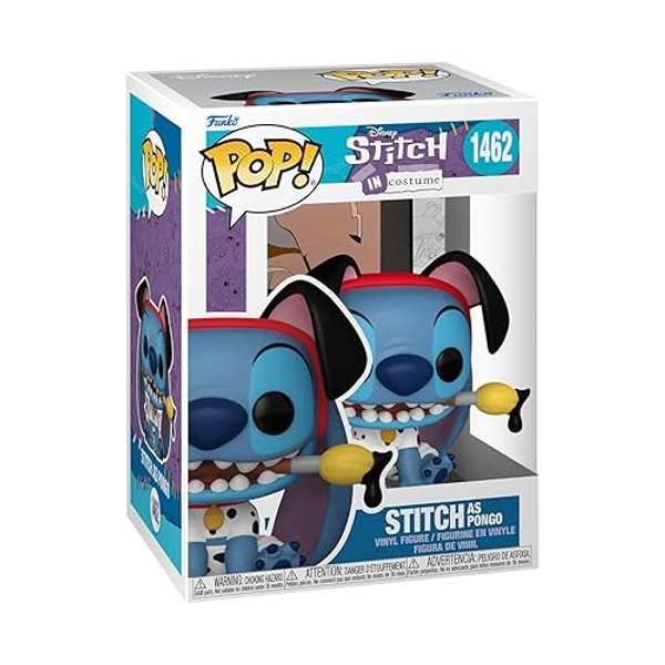 Funko Pop! Disney: Stitch Costume - 101 Dalmatians Pongo - Lilo and Stitch - Figurine en Vinyle à Collectionner - Idée de Cadeau - Produits Officiels - Jouets pour Les Enfants et Adultes