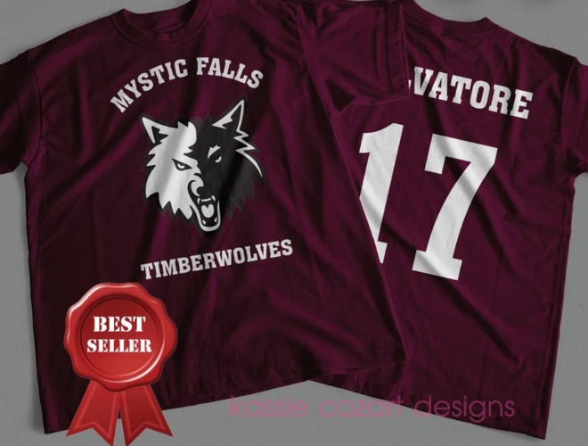 The Vampire Diaries Shirt | Vampire diaries merchandise | Team Stefan Shirt | Mystic Falls Salvatore 17 Shirt (adult and youth sizing)