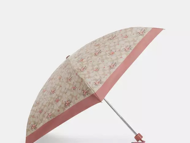 Uv Protection Mini Umbrella In Floral Print