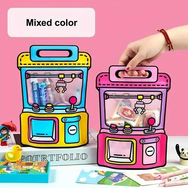 cartoon themed zipper gift bags handles durable plastic - Temu