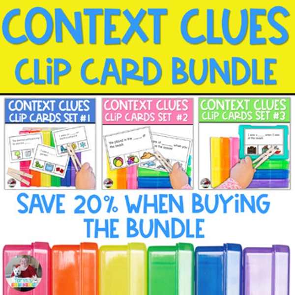 Context Clues Task Cards | Context Clues for Reading Comprehension BUNDLE
