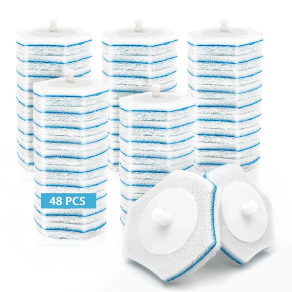 JEHONN Disposable Toilet Brush Refills 48 Count
