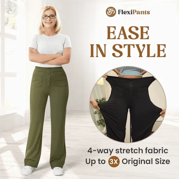 Flexi Pants - Women's Casual High Waist Stretch Pants