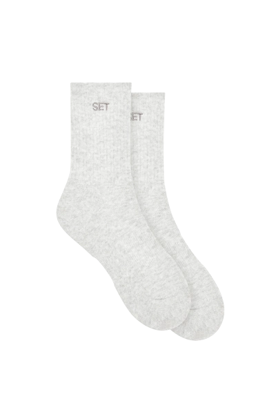 SET SOCK - HEATHER GREY | Heather Grey / One Size