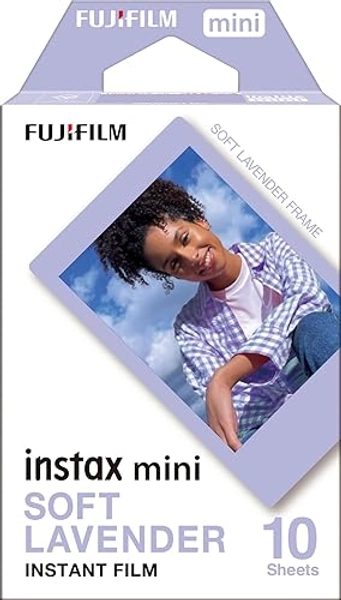 INSTAX Mini Film Soft Lavender, Einzelpackung - 10 Schuss, Lavendelborte
