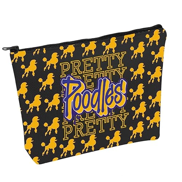 PWHAOO Sigma Gamma Rho Makeup Bag Pretty Poodle Cosmetic Bag Sgrho Educator Bag Sorority Paraphernalia Gift (Pretty Poodle- B1) - Pretty Poodle- B1
