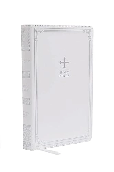 NRSV Catholic Edition Gift Bible, White Leathersoft (Comfort Print, Holy Bible, Complete Catholic Bible, NRSV CE): Holy Bible