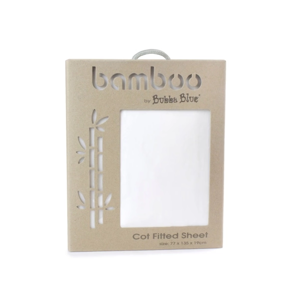 Bubba Blue Bamboo Cot Fitted Sheet | Cot | Baby Bunting AU