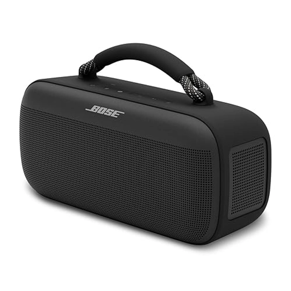 Bose SoundLink Max Portable Speaker, Large IP67 Waterproof Bluetooth Speaker, Up to 20 Hours of Playtime, USB-C, Built-in 3.5mm AUX Input, Black - Black