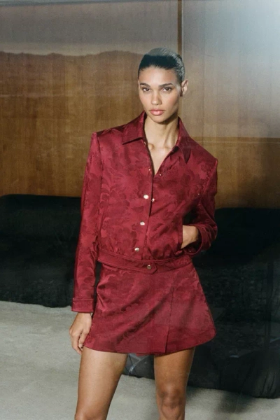 JACQUARD BOMBER JACKET