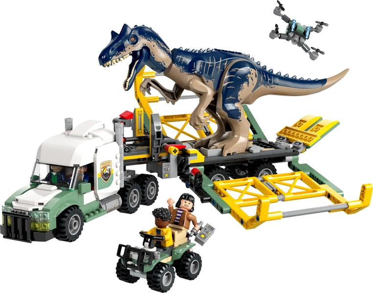 Dinosaur Missions: Allosaurus Transport Truck 76966 | Jurassic World™ | Buy online at the Official LEGO® Shop US 