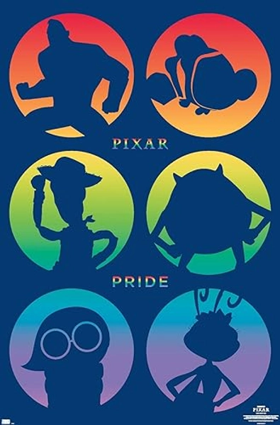 Trends International Disney Pixar - Character Pride Wall Poster, 19L x 13W, Premium Unframed Version - Premium Unframed Version - 19L" x 13W"