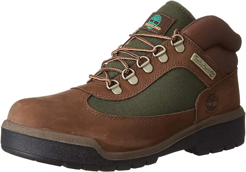 Timberland Men's Waterproof Field Boot - 8 - Dark Brown Nubuck