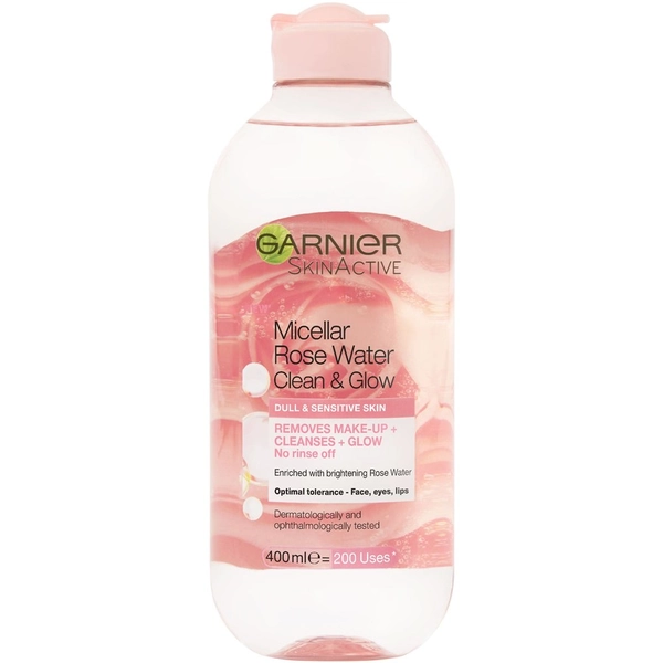 Garnier Micellar Rose Water Clean &amp; Glow 400mL