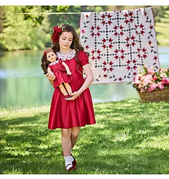 Girl Dark Marine The Satin Bow Dress by Janie and Jack