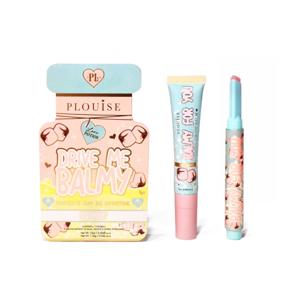 P.Louise Drive Me Balmy Lip Balm Duo | Toasted Marshmallow