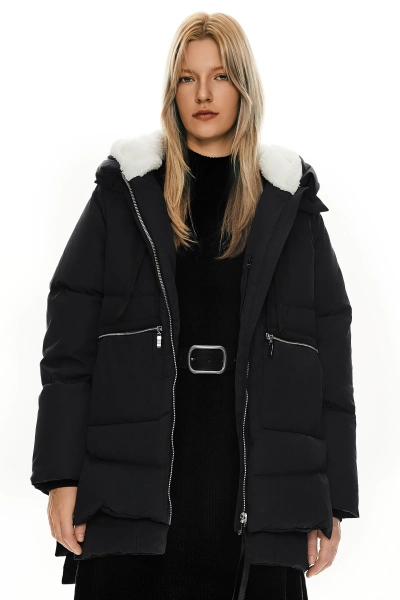 092 Classics Women's Thickened Down Jacket | Black / XXS