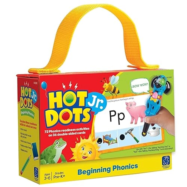 Educational Insights Hot Dots Jr. Beginning Phonics Card Set - Beginning Phonics