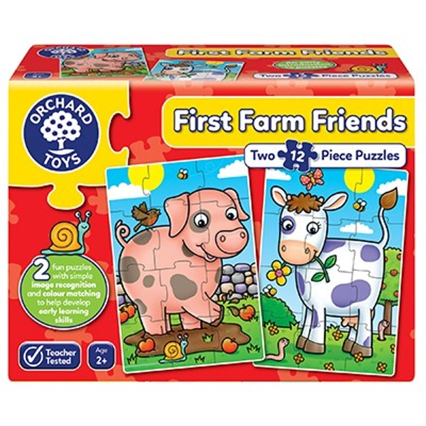 Orchard Toys - First Farm Friends 2 x 12pc Puzzles