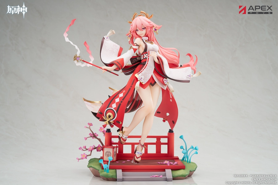 Genshin Impact Yae Miko: Astute Amusement Ver. 1/7 Scale Figure w/ Bonus: Grand Narukami Shrine Omamori
