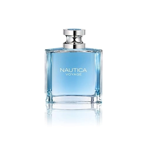 Nautica Voyage Eau de Toilette 3.3 fl oz (Pack of 1), Notes of Apple, Cedarwood, Mimosa, Men's Fragrance, Long Lasting, Everyday Fragrance, Travel Size