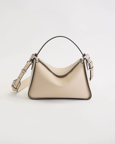 Clementine Bag: Oat Pebbled Leather | Default Title