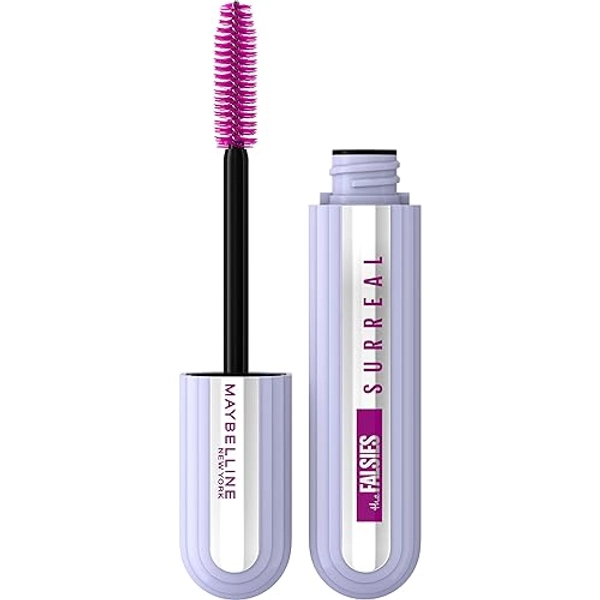 Maybelline The Falsies Surreal Extensions Washable Mascara, Volumizing, Lengthening Mascara Make Up, Very Black, 1 Count - VERY BLACK - 0.33 Fl Oz (Pack of 1)