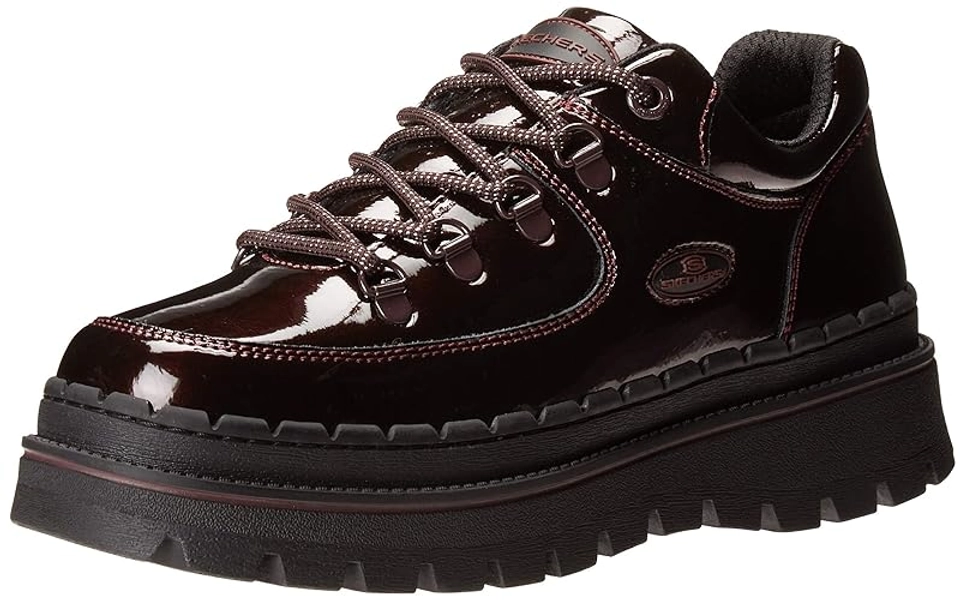 Skechers Women's Jammers-Cool Block Fashion Boot - 6 UK - Burgundy