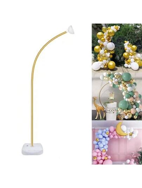 Balloon Arch Stand Kit, 8.2ft Free Bending Soft Balloon Flower Backdrop Stands Set With Water Base For Birthday Party Decorations Wedding Graduation Balloons Decor, Back To School Valentine Day