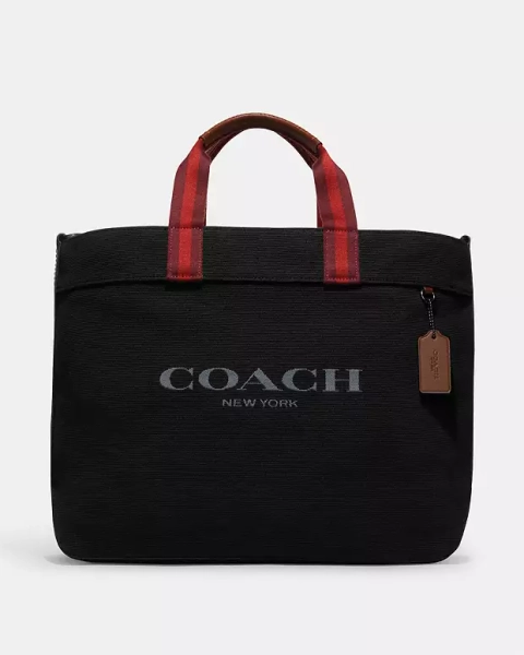 Black Copper/Black Canvas Tote Bag 38
