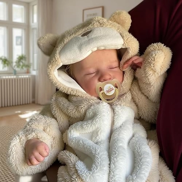 BABESIDE Lifelike Reborn Baby Dolls Boy - 17-Inch Baby Soft Body Realistic-Newborn Baby Doll Full Body Vinyl Real Life Baby Dolls with Toy Accessories
