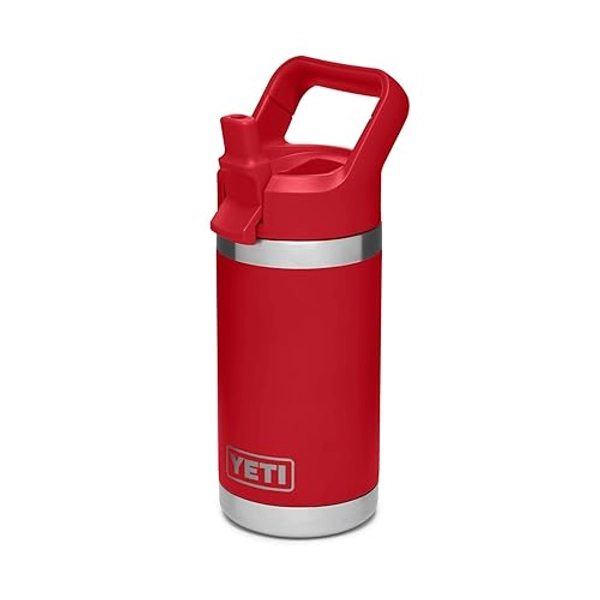 YETI Rambler Jr. 12 oz Kids Bottle, with Straw Cap - Rescue Red