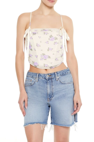 Floral Mesh Bow Cami | Forever 21