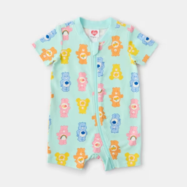 Care Bears License Zip Romper