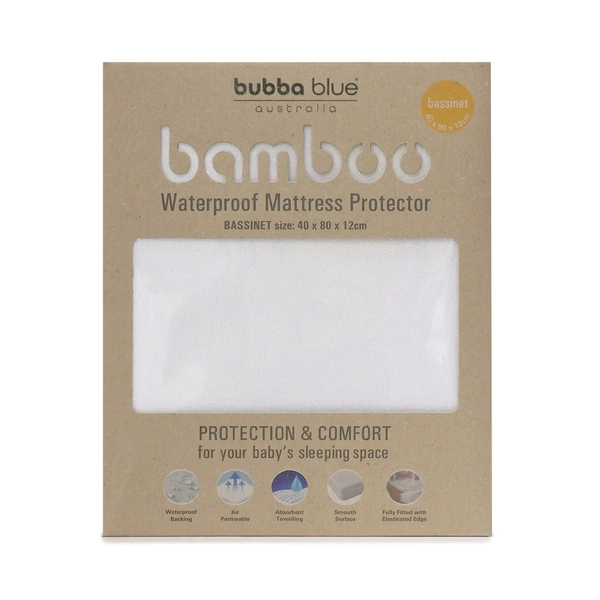 Bubba Blue Bamboo Mattress Protector Bassinet